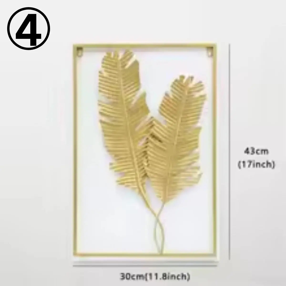 Golden Iron Metal Wall Hanging Luxe Stella
