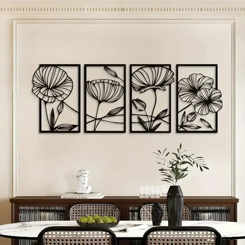 Lotus Flower Metal Wall Art Luxe Stella