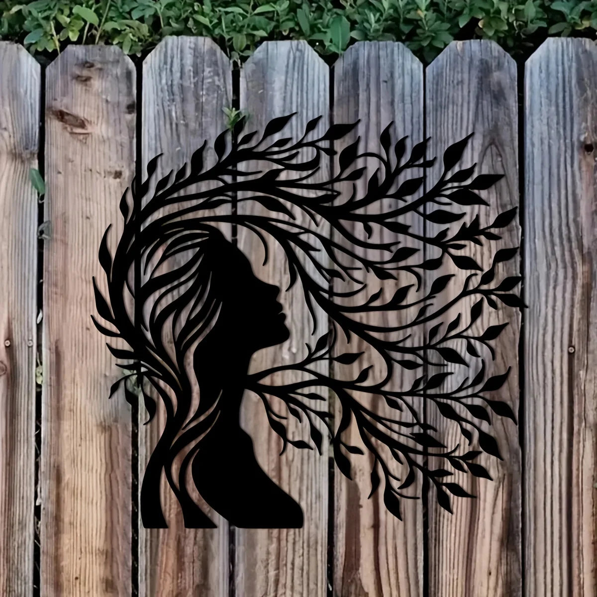 Minimalist Female Silhouette & Intricate Branch Design