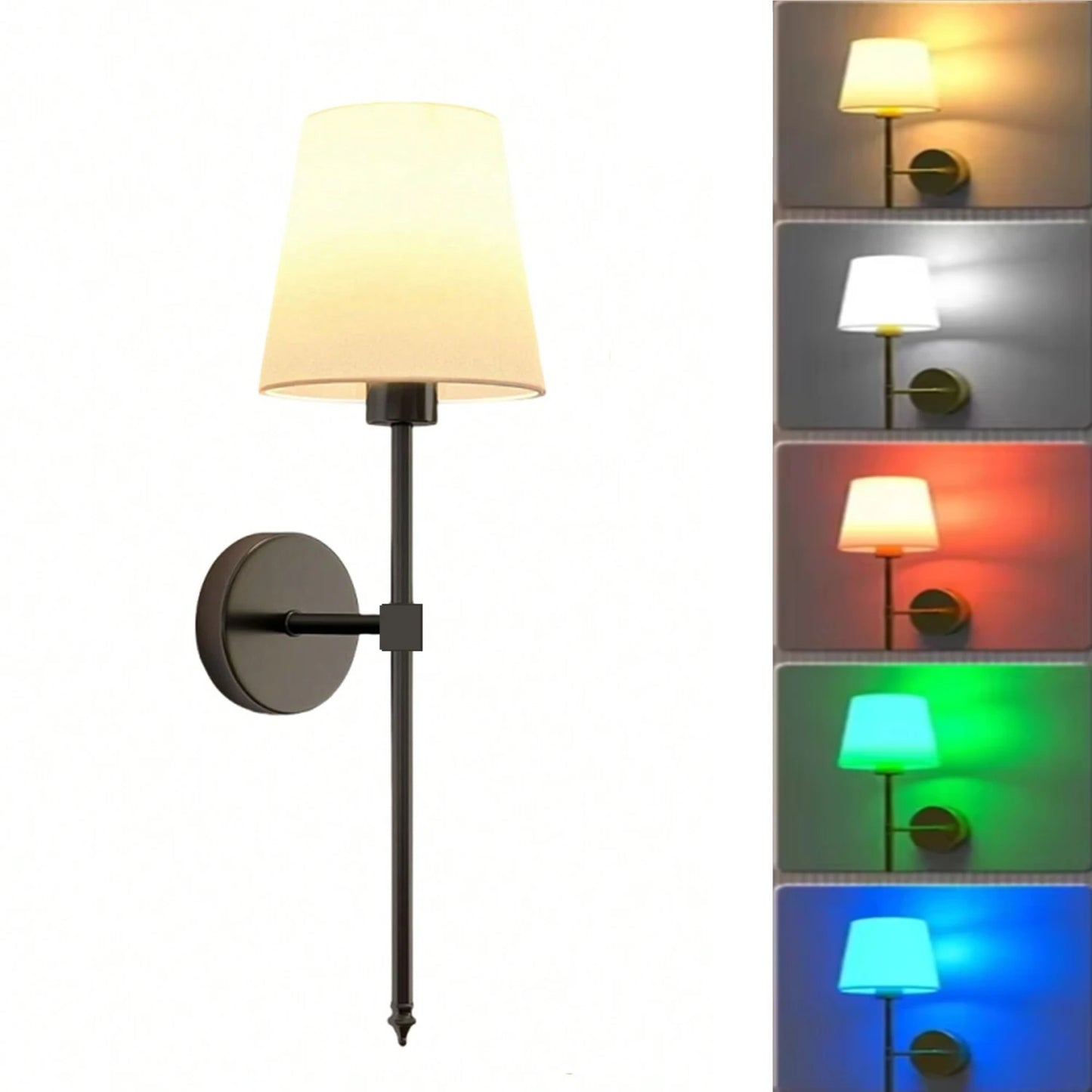 2 (PC) Rechargeable Wireless Wall Lamp