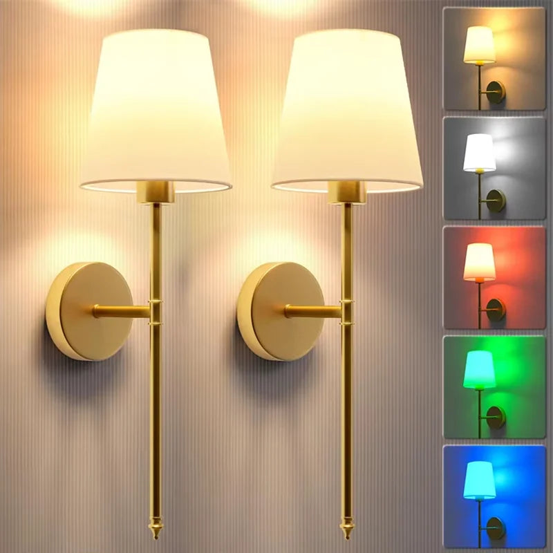 2 (PC) Rechargeable Wireless Wall Lamp