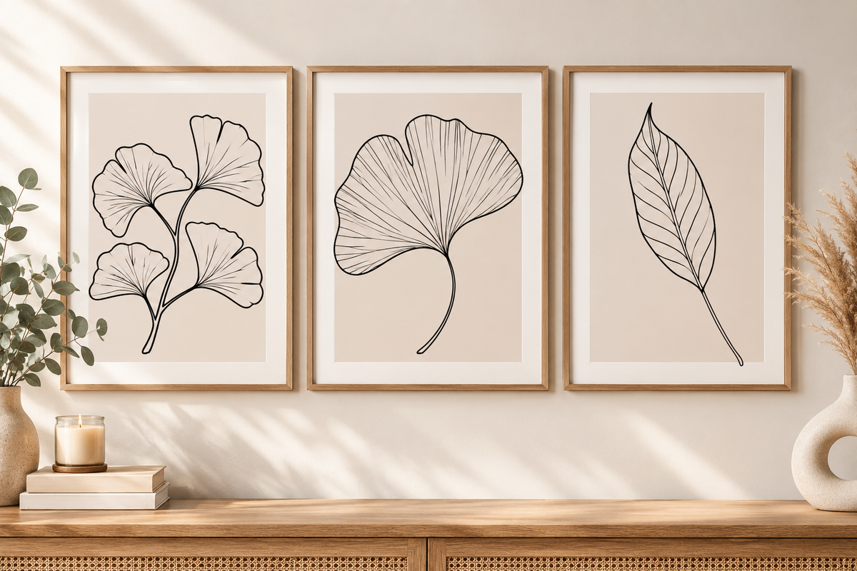 Set of 3 Neutral Wall Prints