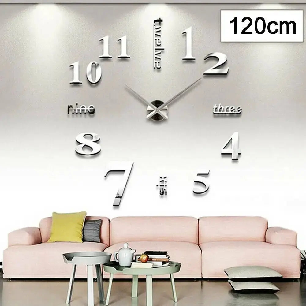 3D Digital Wall Acrylic Clock Luxe Stella