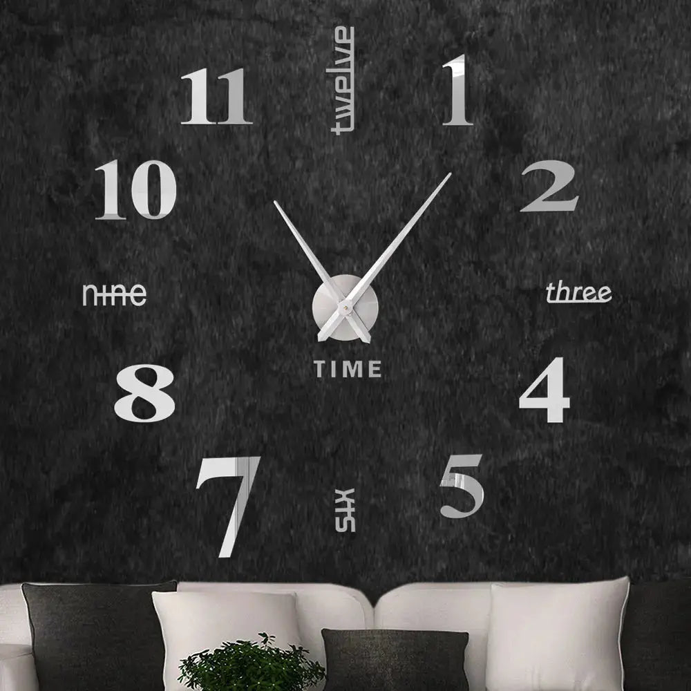 3D Digital Wall Acrylic Clock Luxe Stella