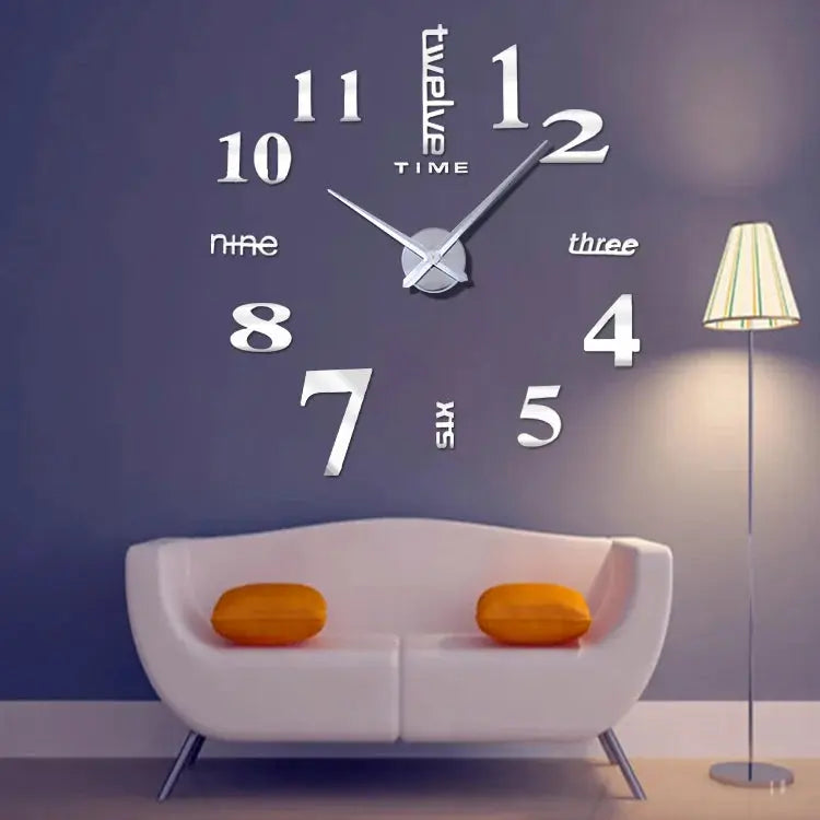 3D Digital Wall Acrylic Clock Luxe Stella