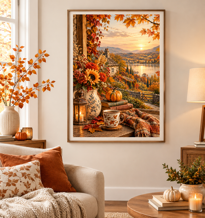 Vintage Autumn Wall Art Print
