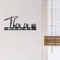 " Black Metal Sign – Elegant Indoor Art & Outdoor Wall Decor Luxe Stella