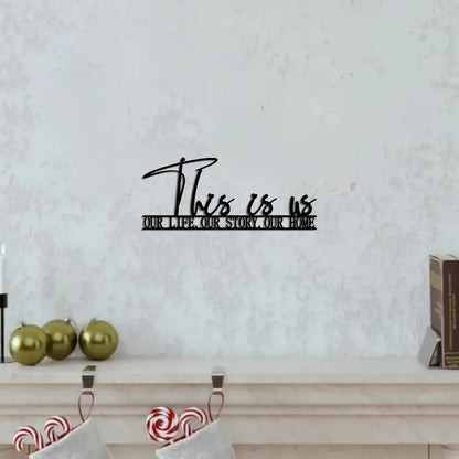 " Black Metal Sign – Elegant Indoor Art & Outdoor Wall Decor Luxe Stella