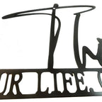 " Black Metal Sign – Elegant Indoor Art & Outdoor Wall Decor Luxe Stella