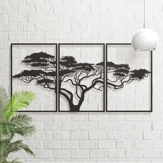 Black Metal Wall Art / Tree Of Life Metal  Art Luxe Stella