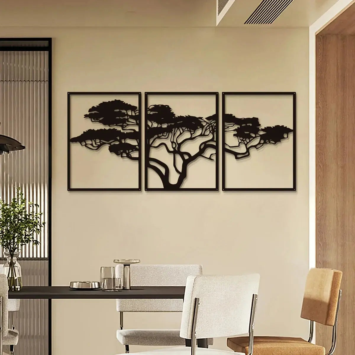 Black Metal Wall Art / Tree Of Life Metal  Art Luxe Stella