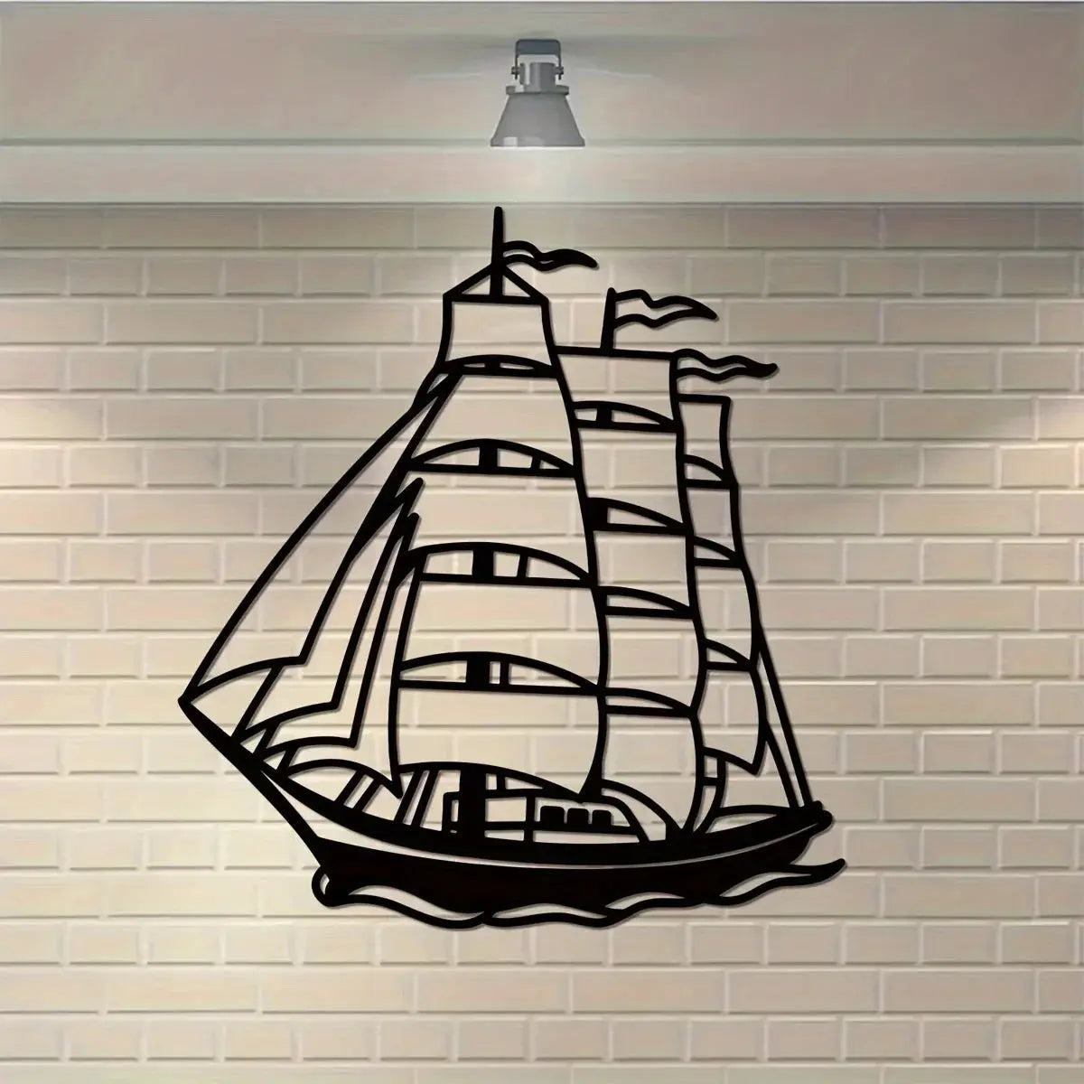 CIFBUY Metal Sailboat Wall Art Luxe Stella