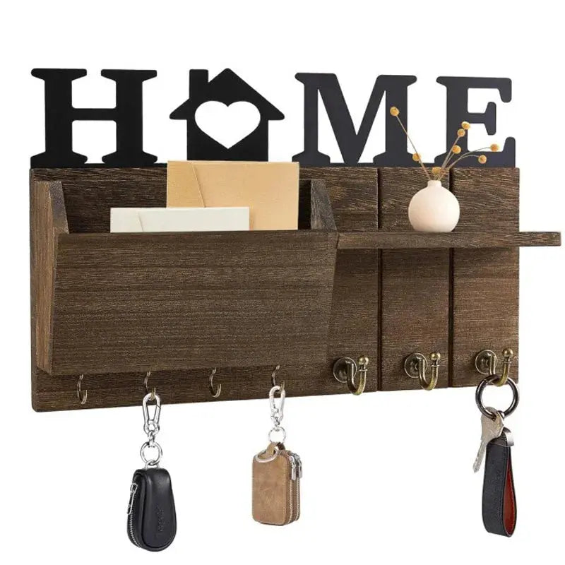 Decorative Key and Mail Holder with Shelf Luxe Stella