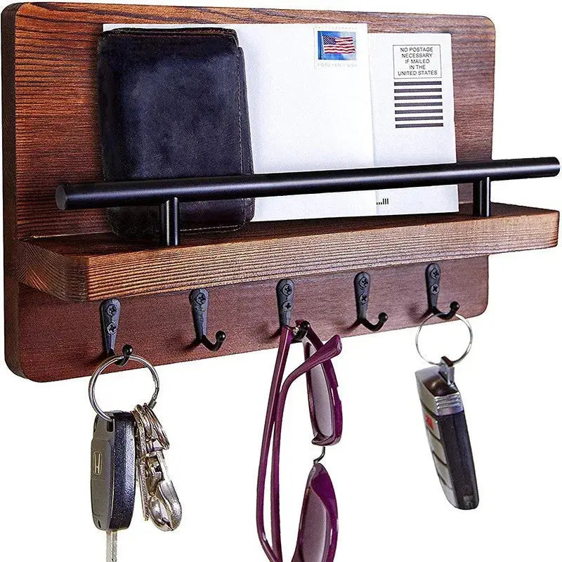 Decorative Key and Mail Holder with Shelf Luxe Stella