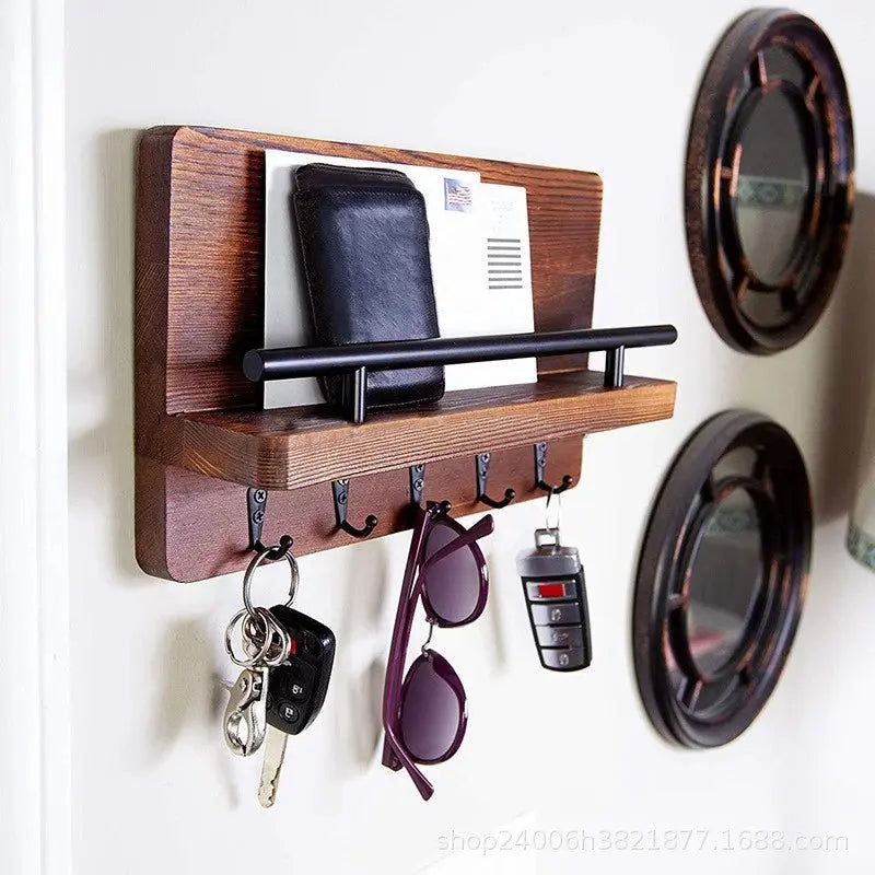 Decorative Key and Mail Holder with Shelf Luxe Stella