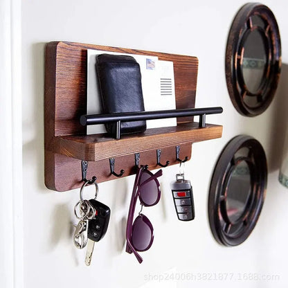Decorative Key and Mail Holder with Shelf Luxe Stella
