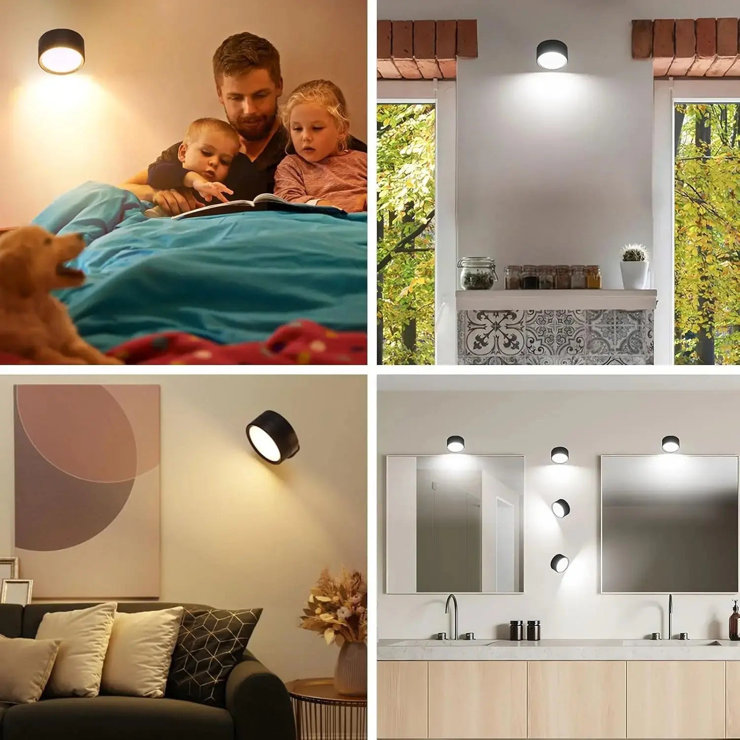 Easy Sticks Wireless LED Wall Lamp™ Luxe Stella