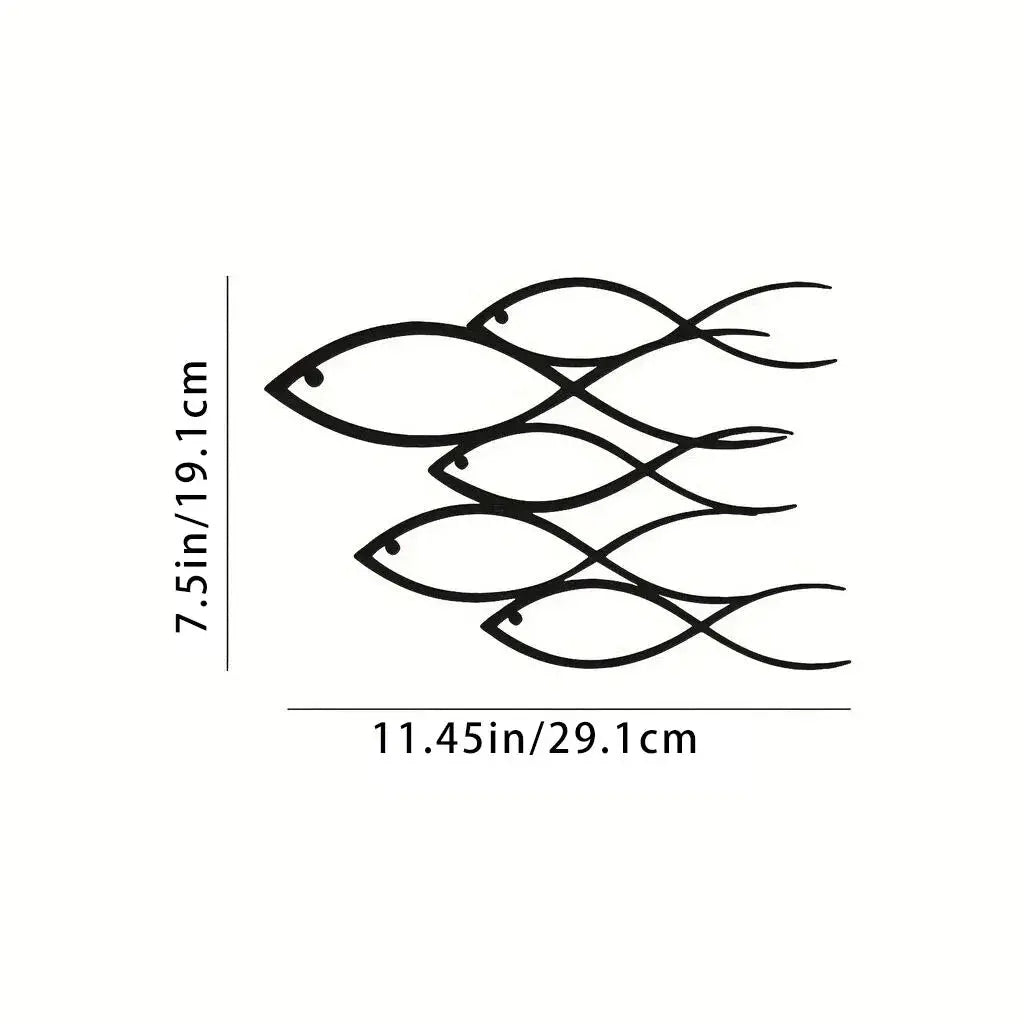 Fish metal Wall art – Minimalist Home Decor Luxe Stella