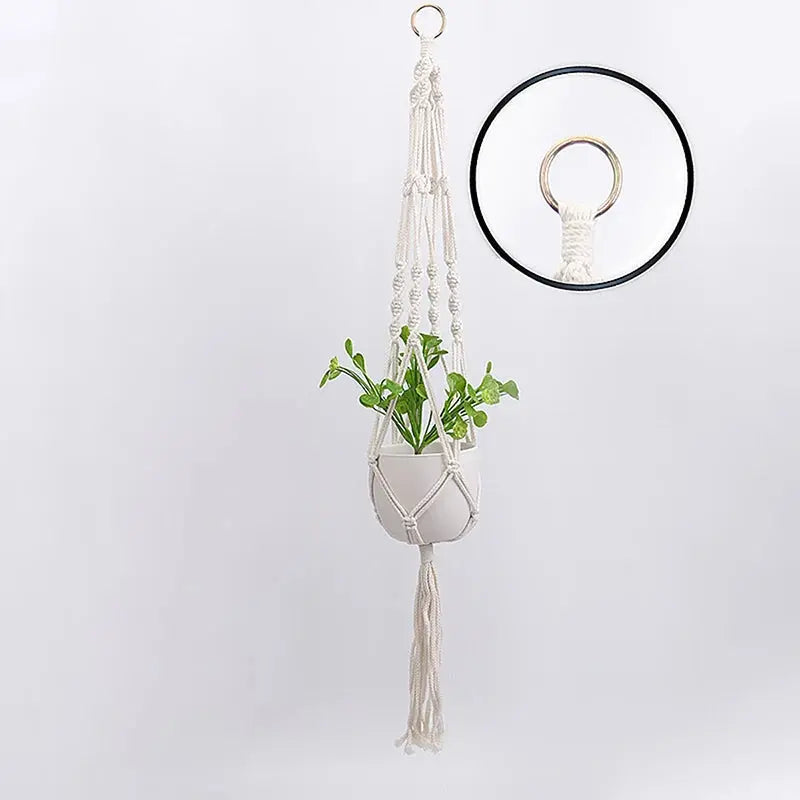 Handmade Macrame Hanging Plant Hanger Luxe Stella