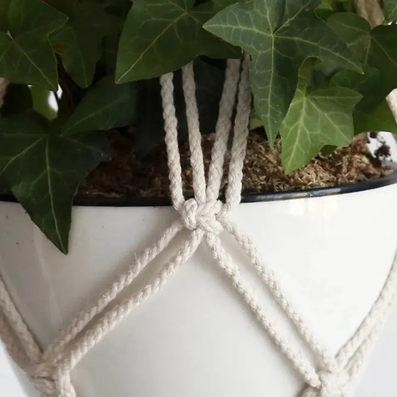 Handmade Macrame Hanging Plant Hanger Luxe Stella