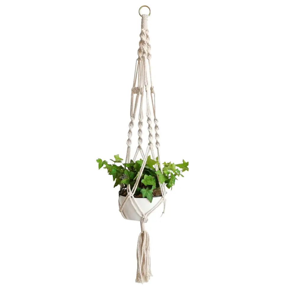 Handmade Macrame Hanging Plant Hanger Luxe Stella