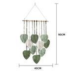 Leaf Macrame Wall Hanging Boho Room Home Decor Luxe Stella