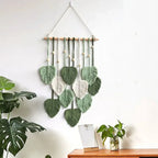 Leaf Macrame Wall Hanging Boho Room Home Decor Luxe Stella