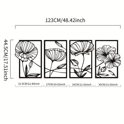 Lotus Flower Metal Wall Art Luxe Stella