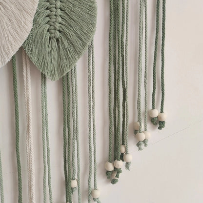 Macrame Wall Hanging Boho Leaf Tapestry Luxe Stella