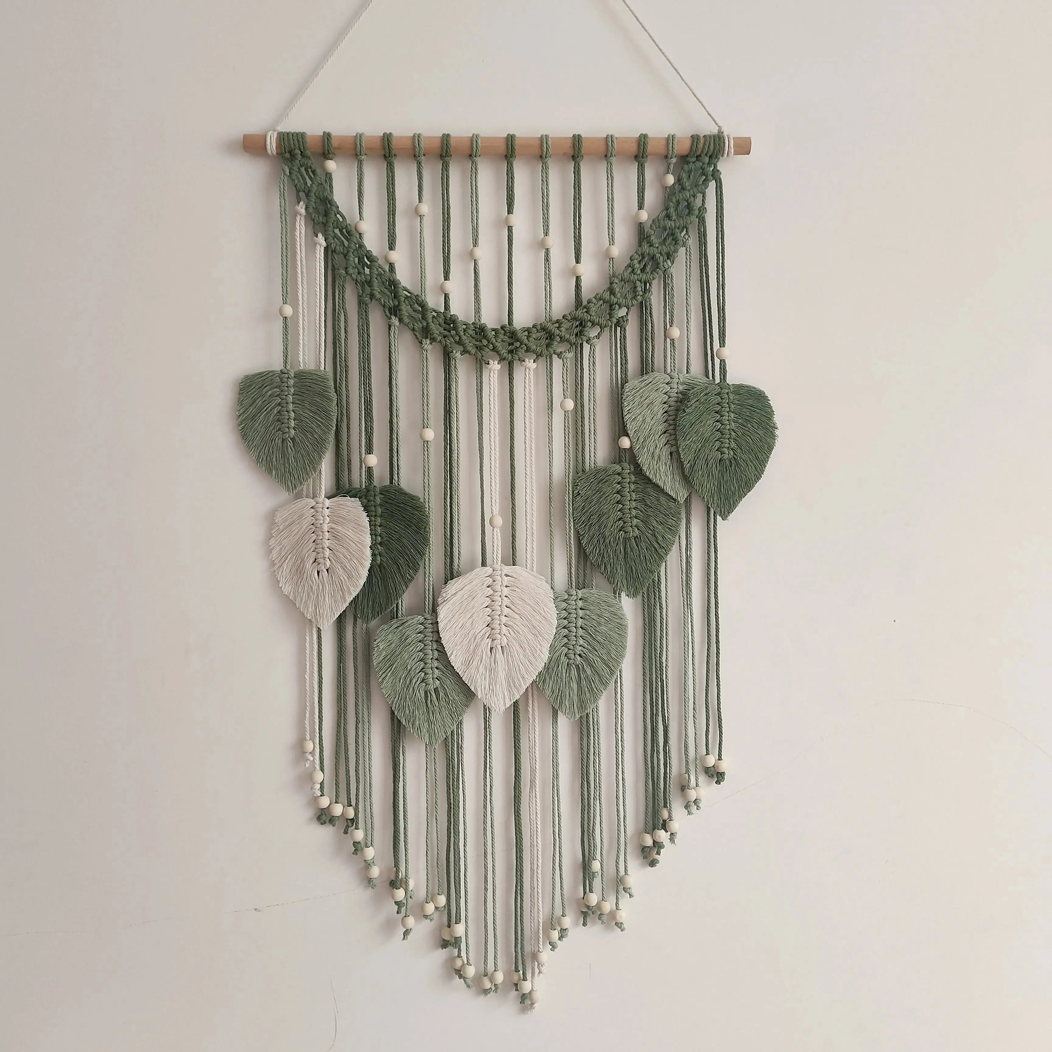 Macrame Wall Hanging Boho Leaf Tapestry Luxe Stella