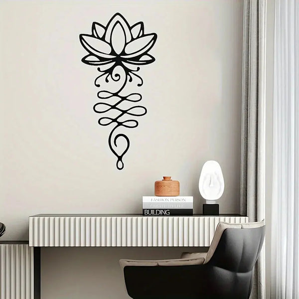 "Metal Lotus Wall Art: Elegant Floral Decor for a Tranquil Space"