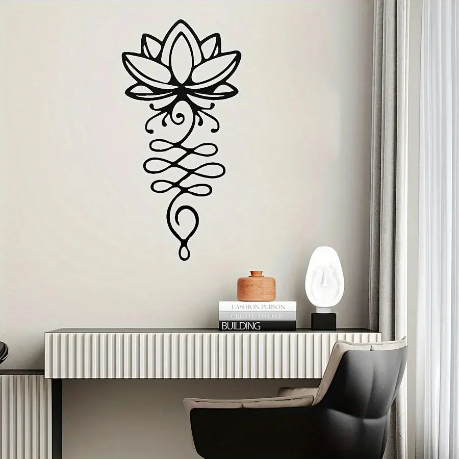 "Metal Lotus Wall Art: Elegant Floral Decor for a Tranquil Space" Luxe Stella