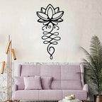 "Metal Lotus Wall Art: Elegant Floral Decor for a Tranquil Space" Luxe Stella