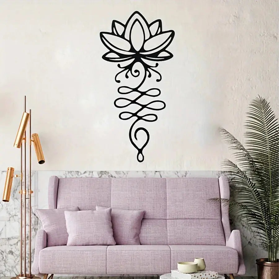 "Metal Lotus Wall Art: Elegant Floral Decor for a Tranquil Space" Luxe Stella