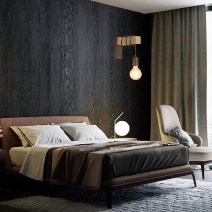 Retro Wooden Wall Lamp - Vintage  Wall Lights Luxe Stella