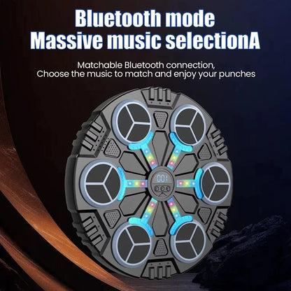 Smart Music Boxing Machine Bluetooth Wall-Mounted LED Punch Trainer Home Gym
