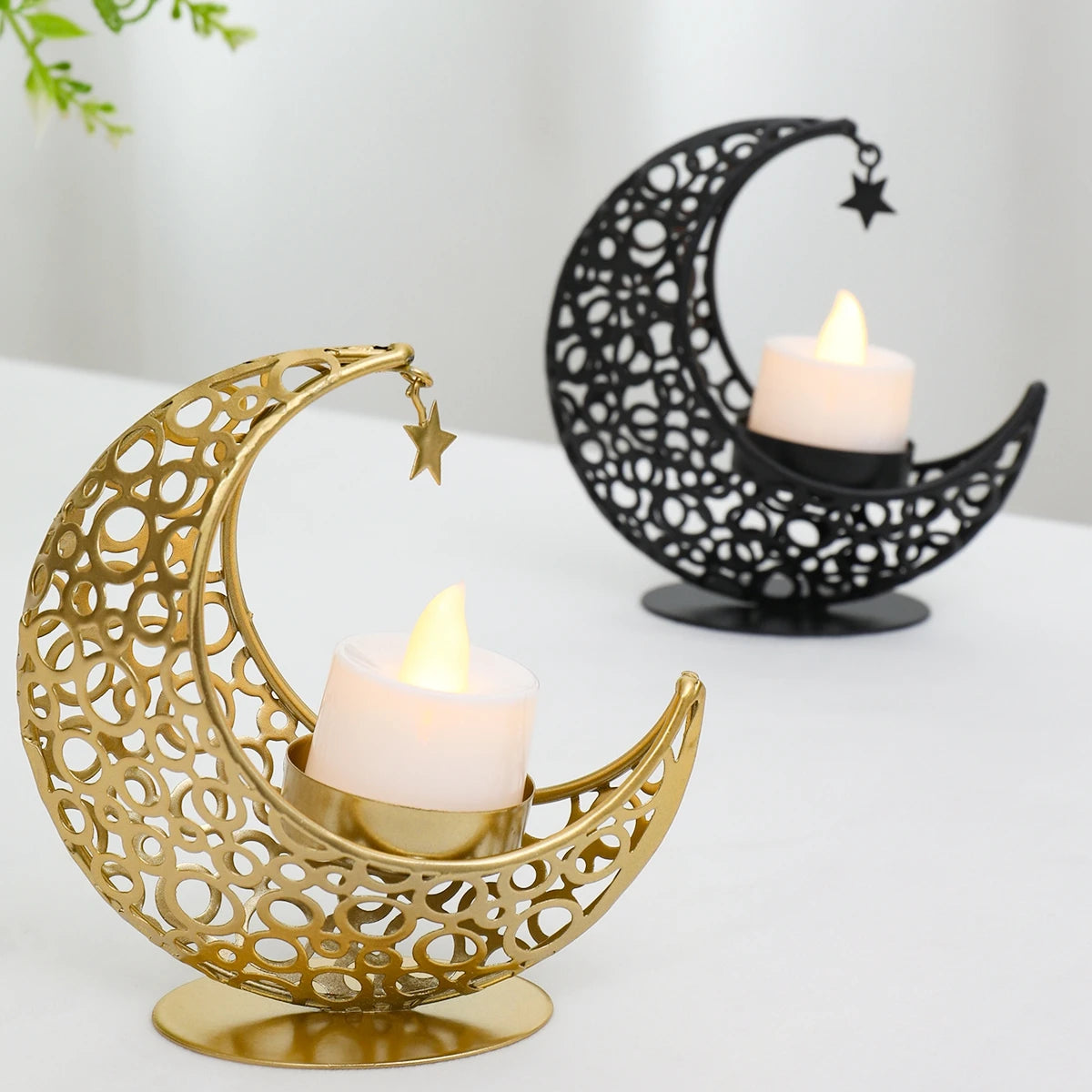 Ramadan Moon Candlestick  Decor
