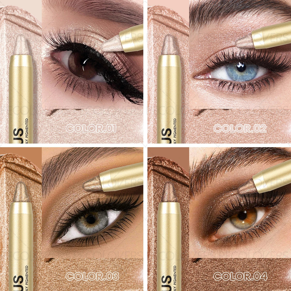 Glitter Eyeshadow Stick Waterproof Shimmer Eye Pencil