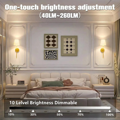 2 (PC) Rechargeable Wireless Wall Lamp