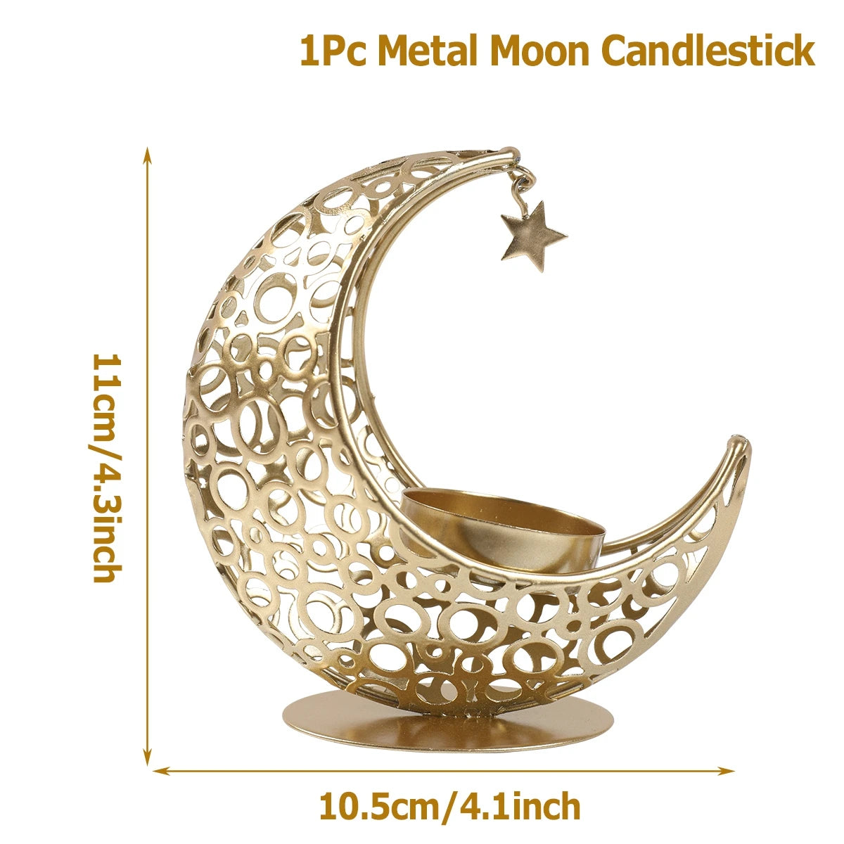 Ramadan Moon Candlestick  Decor