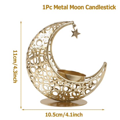 Ramadan Moon Candlestick  Decor