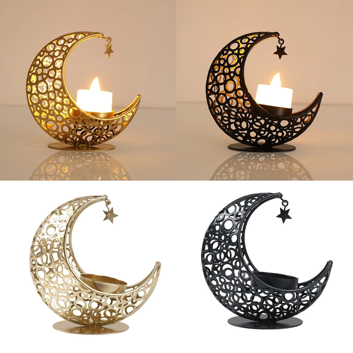 Ramadan Moon Candlestick  Decor