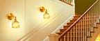 Vintage Glass Wall Sconce Rechargeable Wiring Free Deco Light