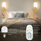3 Color Temperature Wireless Wall Light for Living Room Bedroom Hallway(2 Pack)