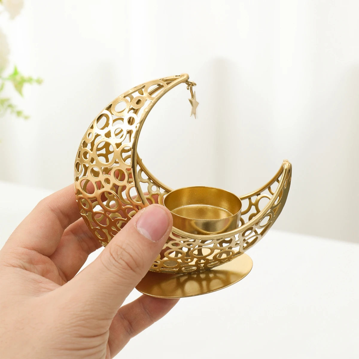 Ramadan Moon Candlestick  Decor
