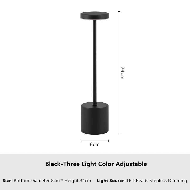 Classic Metal Touch Sensor LED Table Lamp