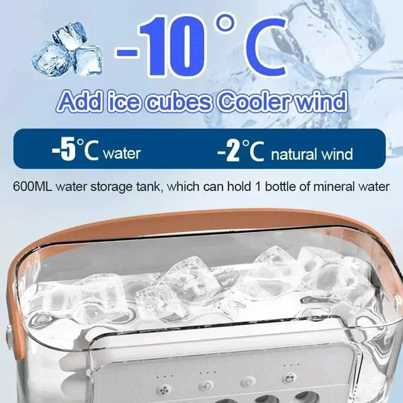 Portable Fan Air Conditioners USB Electric Fan LED Night Light Water