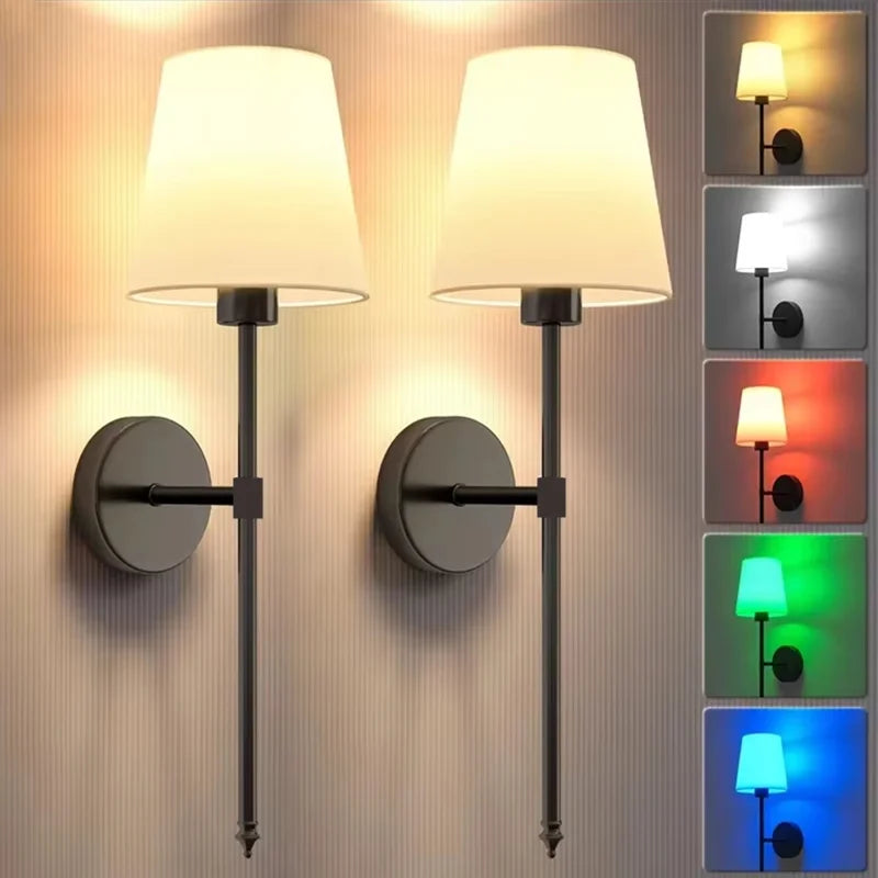 2 (PC) Rechargeable Wireless Wall Lamp