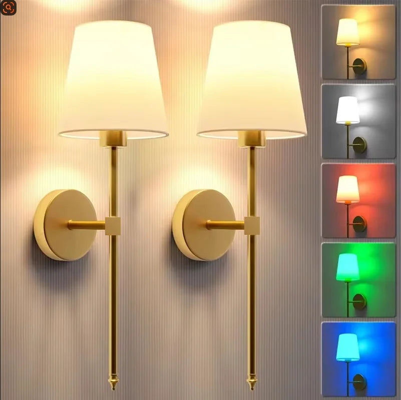 2 (PC) Rechargeable Wireless Wall Lamp