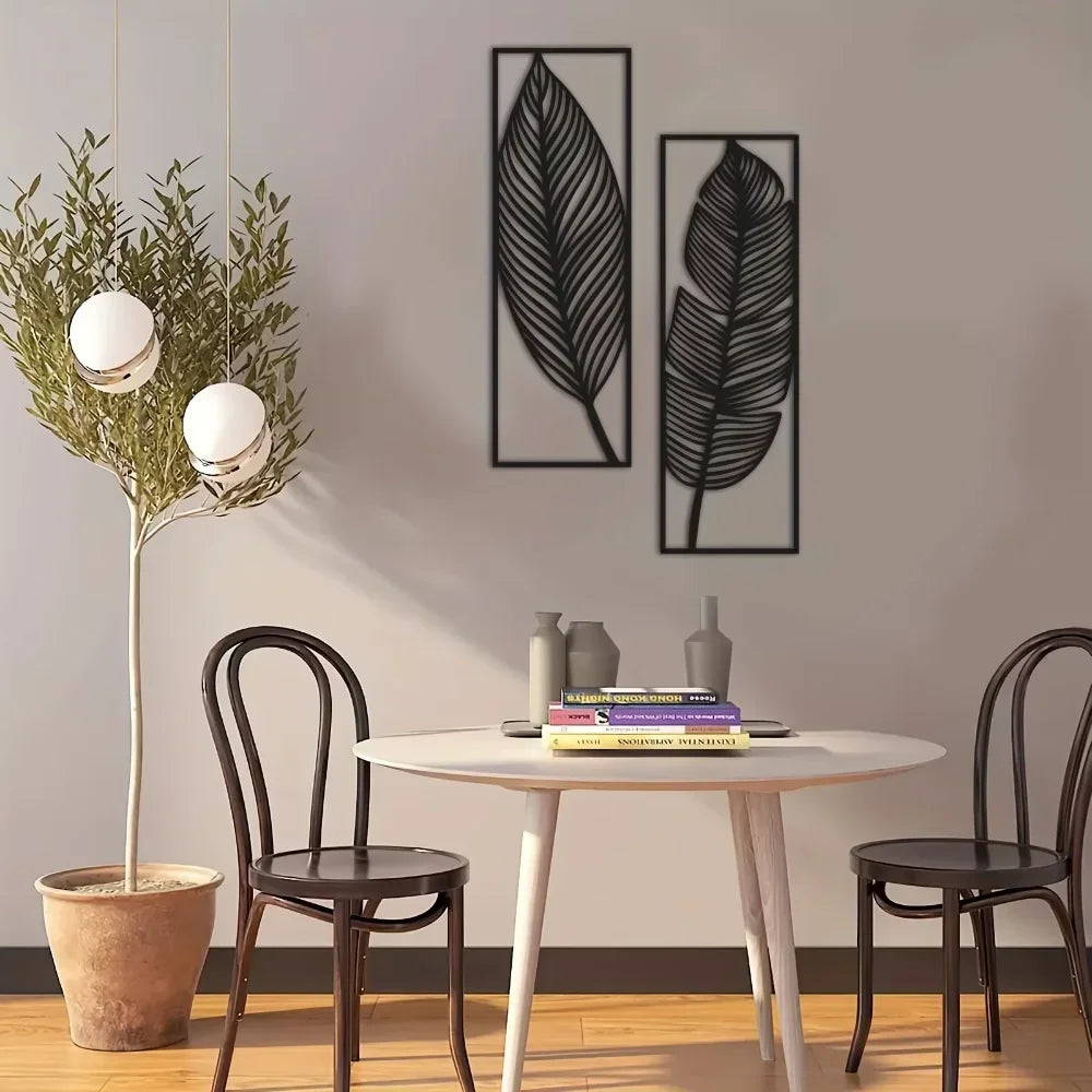 Metal Leaves Wall Art for Home